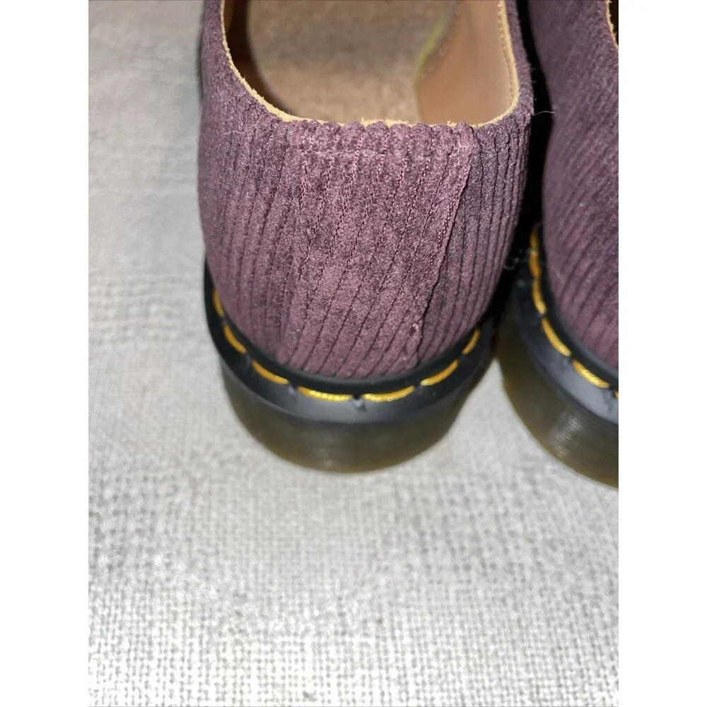 Dr. Martens Men’s Corduroy Oxfords Size 8 M Purple Streetwear Outdoors City NWOB